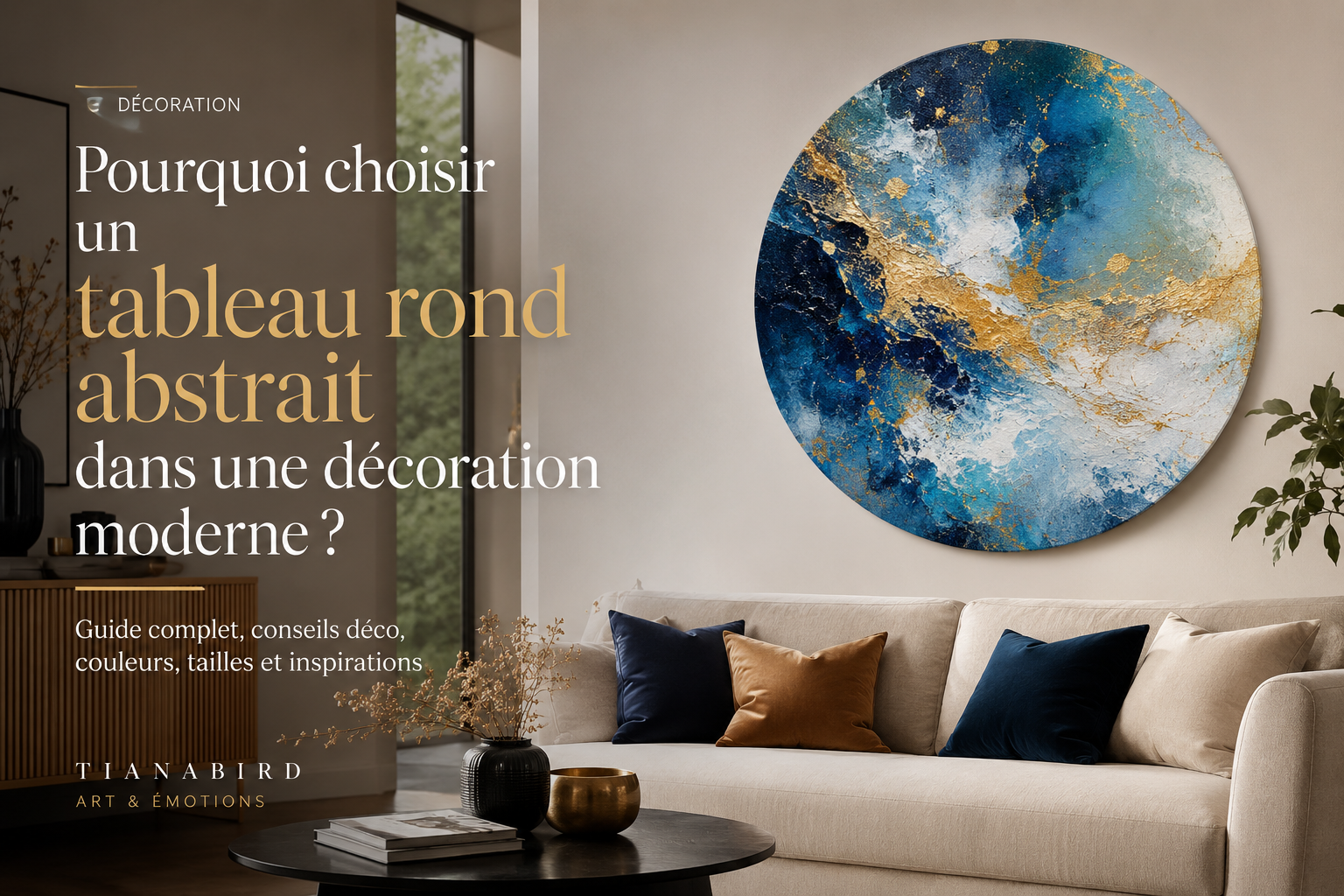 Pourquoi choisir un tableau rond abstrait dans une décoration moderne ?