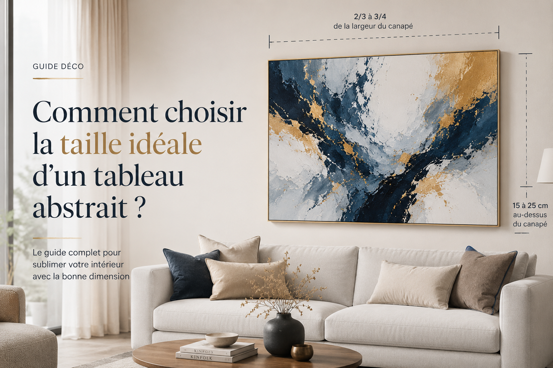 Comment choisir la taille idéale d’un tableau abstrait ?