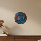 tableau peinture abstraite acrylique decoration murale salon moderne