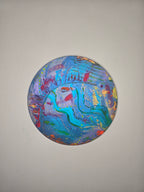 tableau peinture abstraite acrylique profil toile sur chassis bois